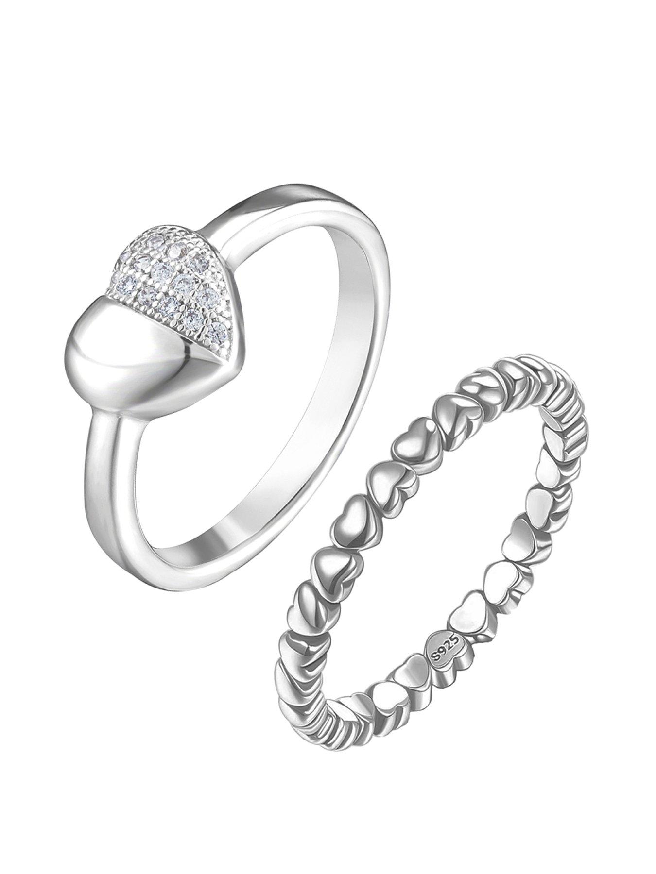 Silver girl hot sale ring design