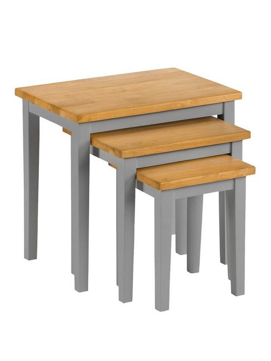 stillFront image of julian-bowen-cleo-nest-of-tables-2-tone-grey-oak