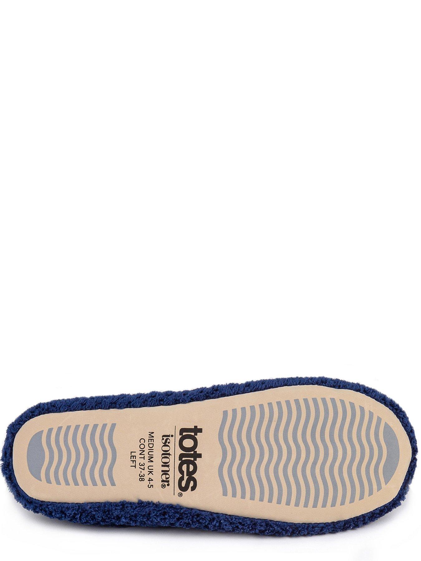 Image 4 of 4 of TOTES Isotoner Popcorn Ballet Slipper With Bow - Navy
