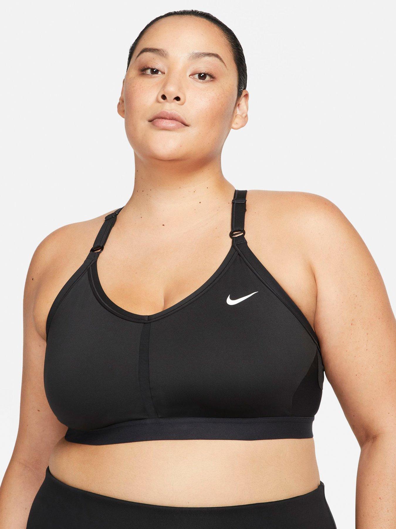 Nike Performance ALATE CURVE - Medium support sports bra - black