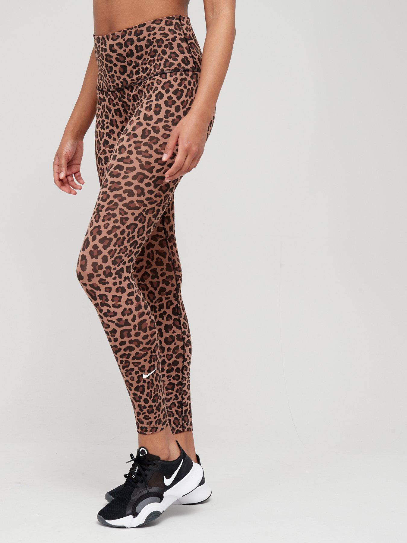 Womens Skechers Go Sculpt HW Leopard Legging Dark Pink