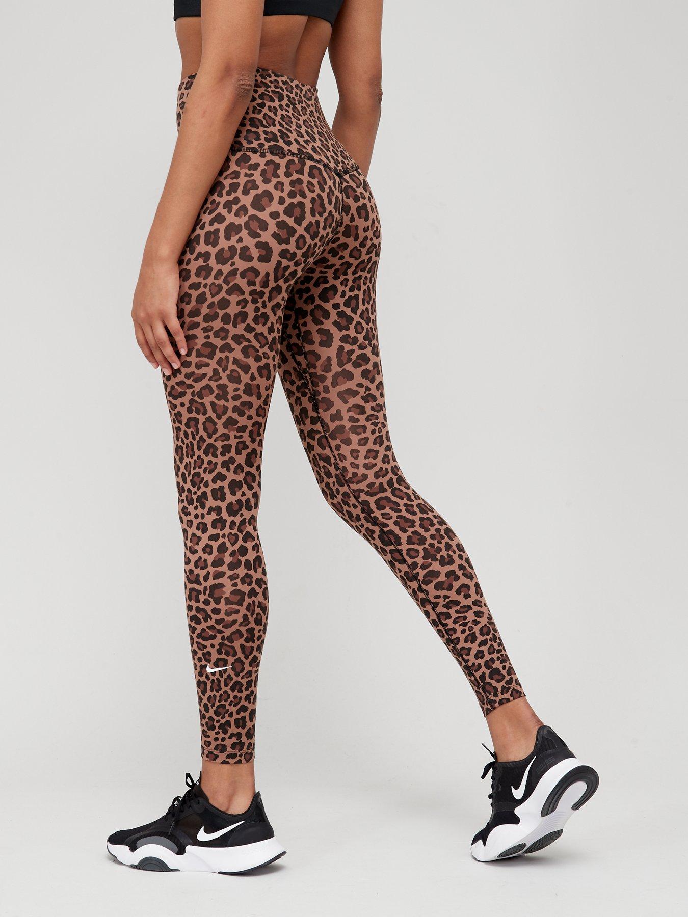 NIKE Dri-FIT One Animal Printed Midrise Leggings Womens 3X