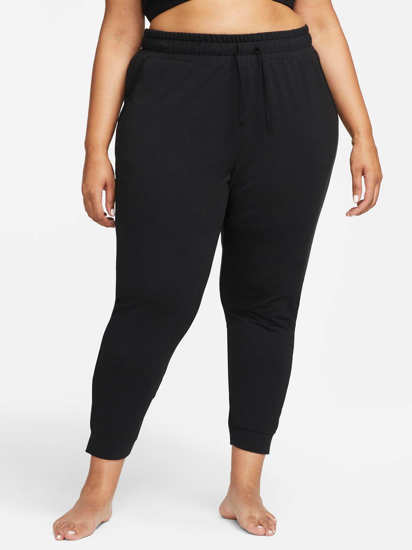 Nike Women's Yoga Curve 7/8 Joggers - BLACK/GREY