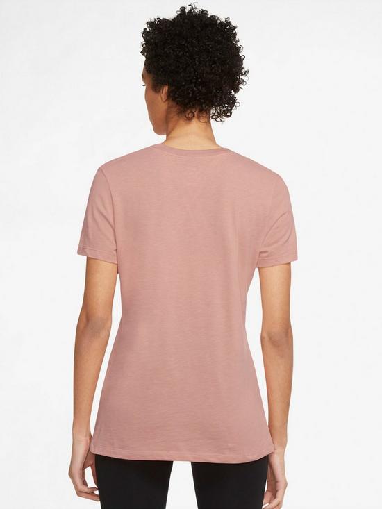 stillFront image of nike-training-dfcnbspdry-tee-rose-pink