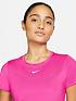  image of nike-the-one-dri-fit-slim-fit-tee-bright-pink
