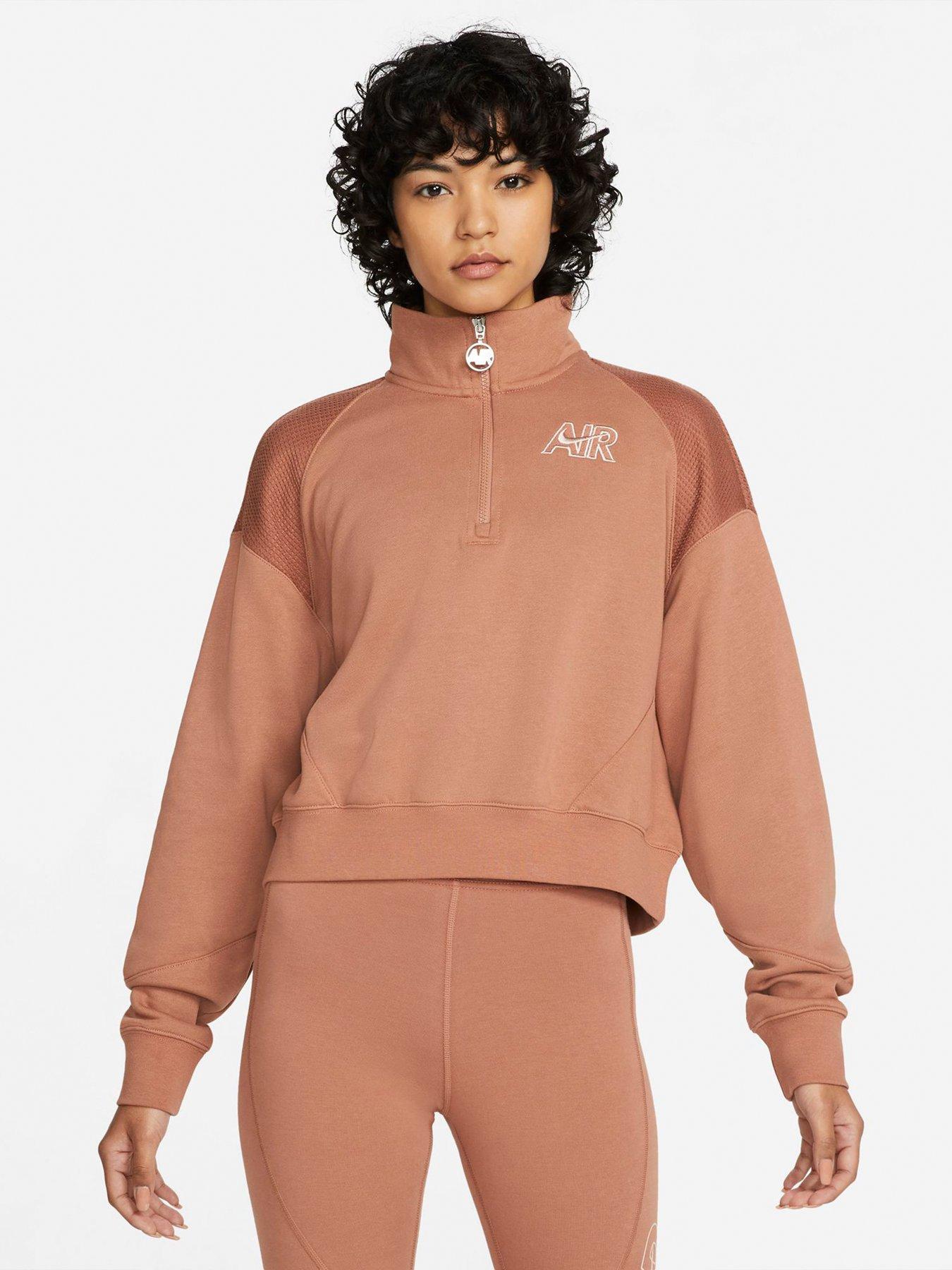 Hoodies & Sweatshirts Air Quarter Zip Fleece - Light Brown