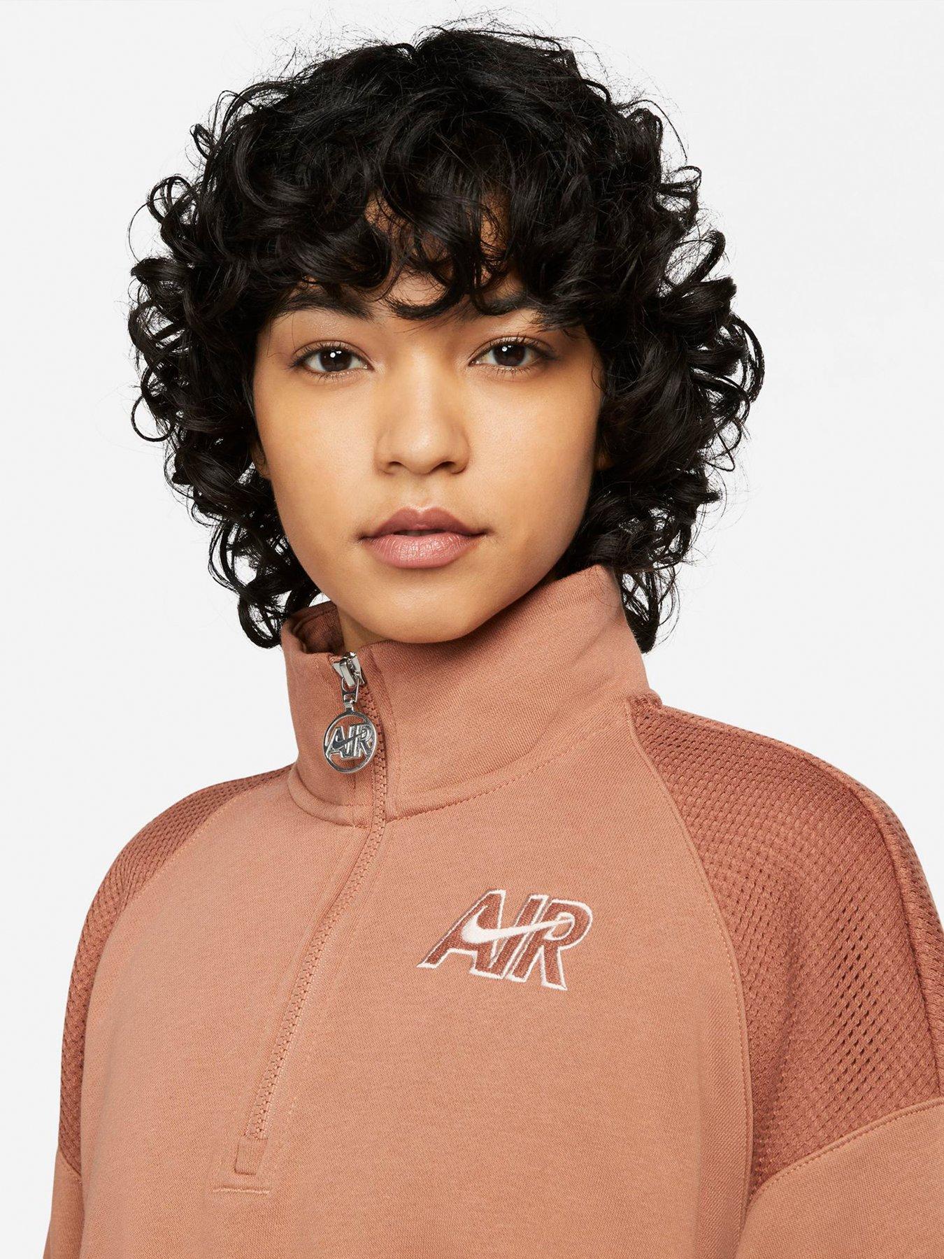 Hoodies & Sweatshirts Air Quarter Zip Fleece - Light Brown