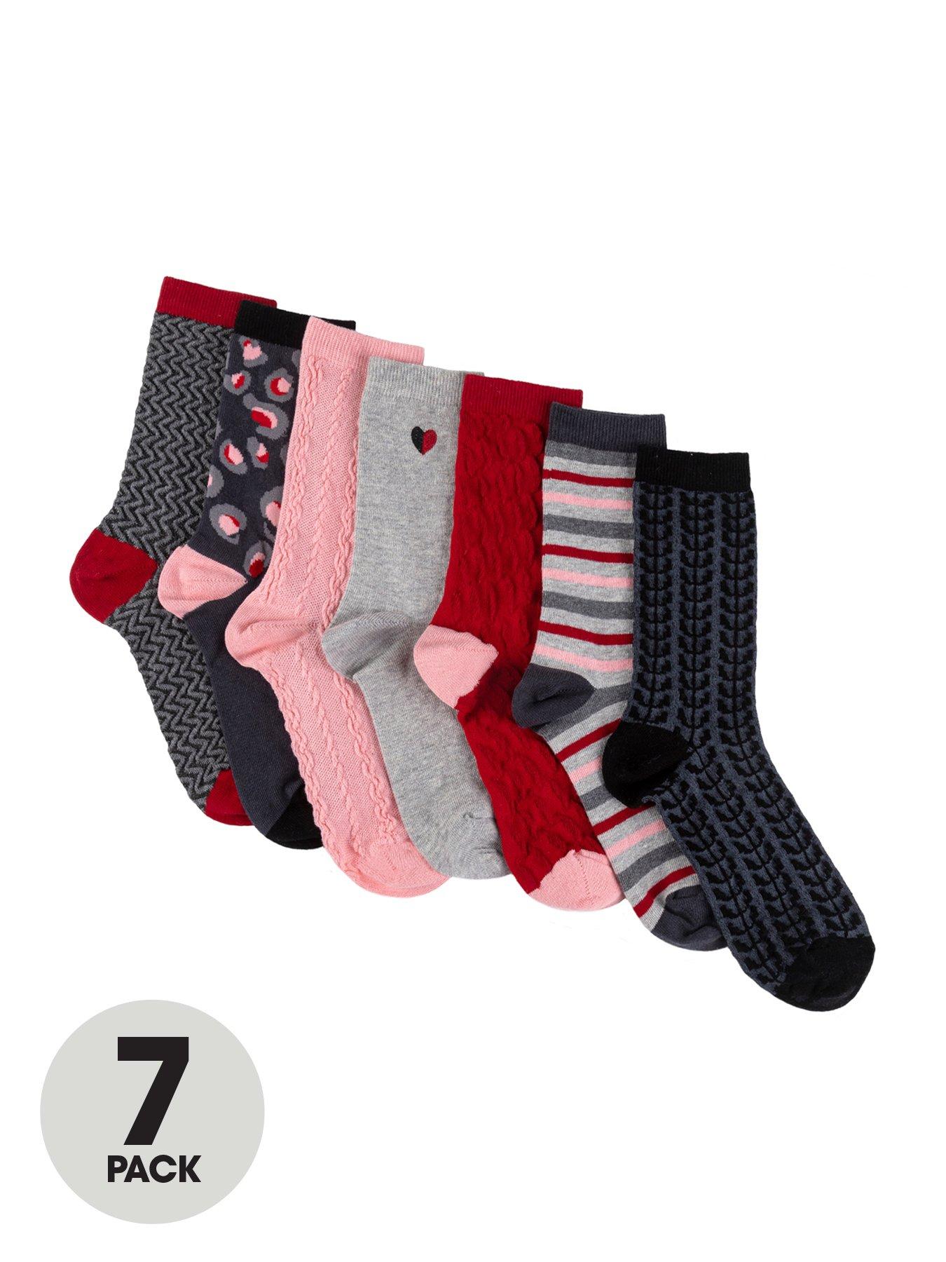  7 Pack Days Of Week Socks - Multi