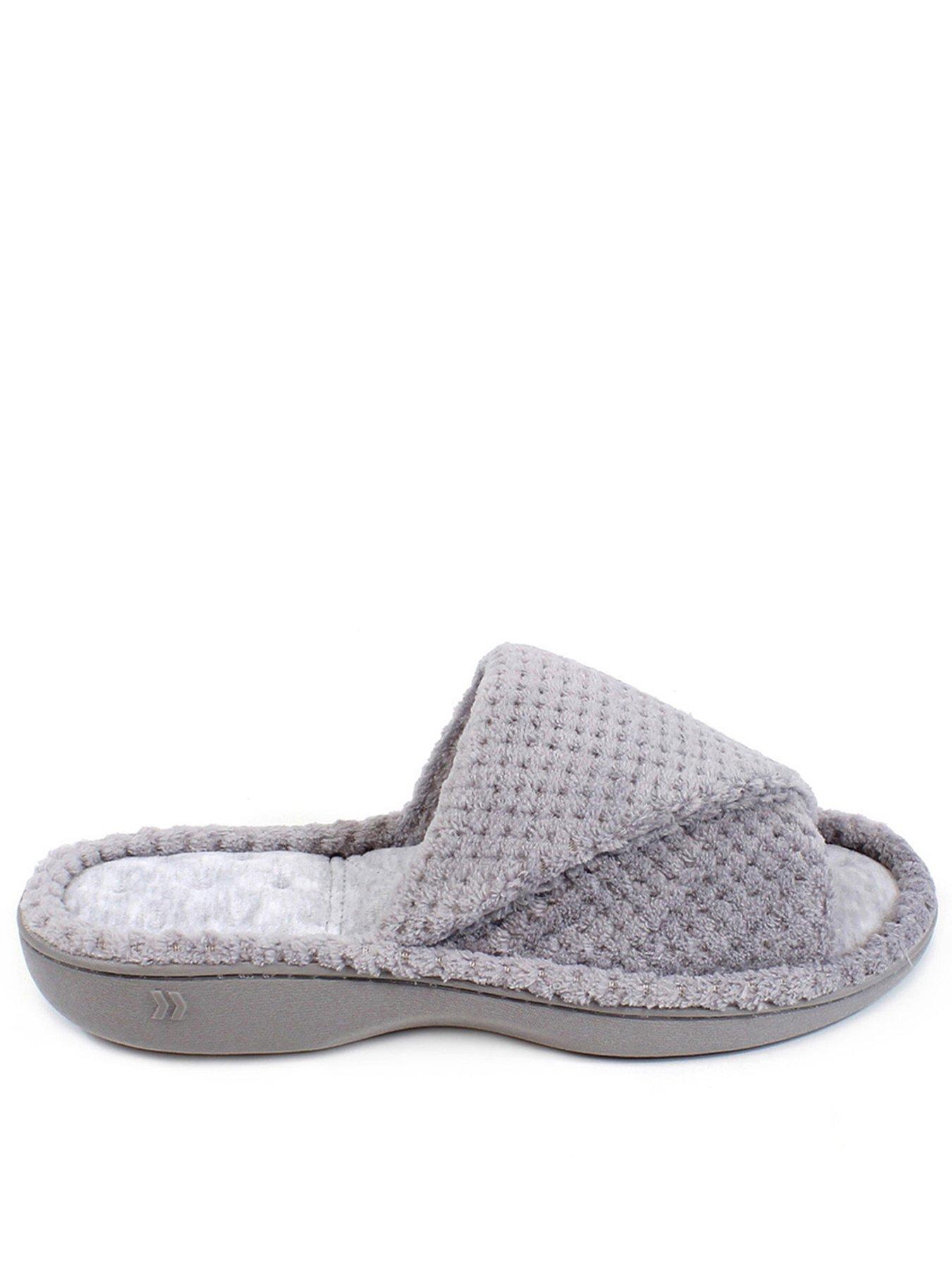 Isotoner ladies open toe deals slippers