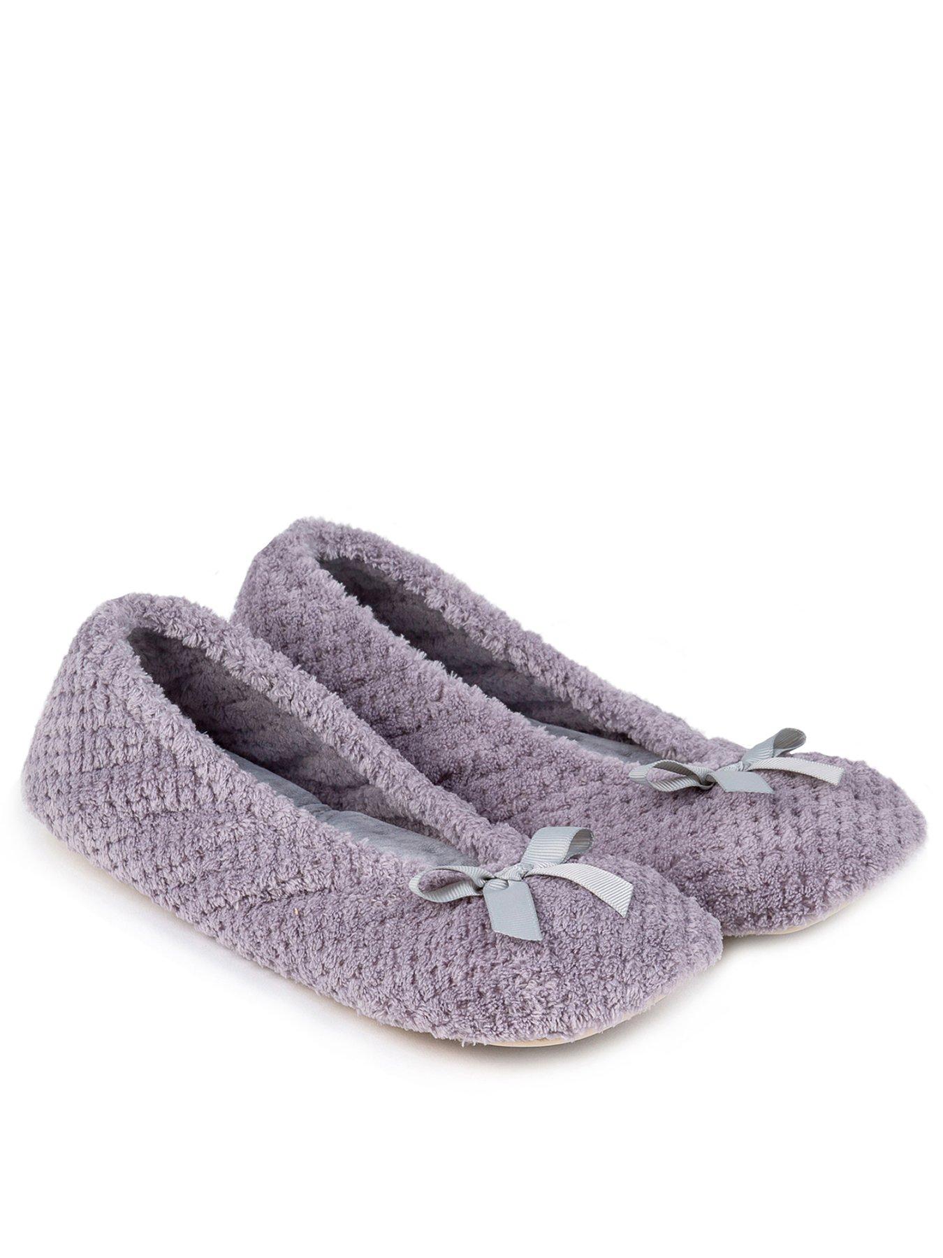 Grey on sale ballet slippers