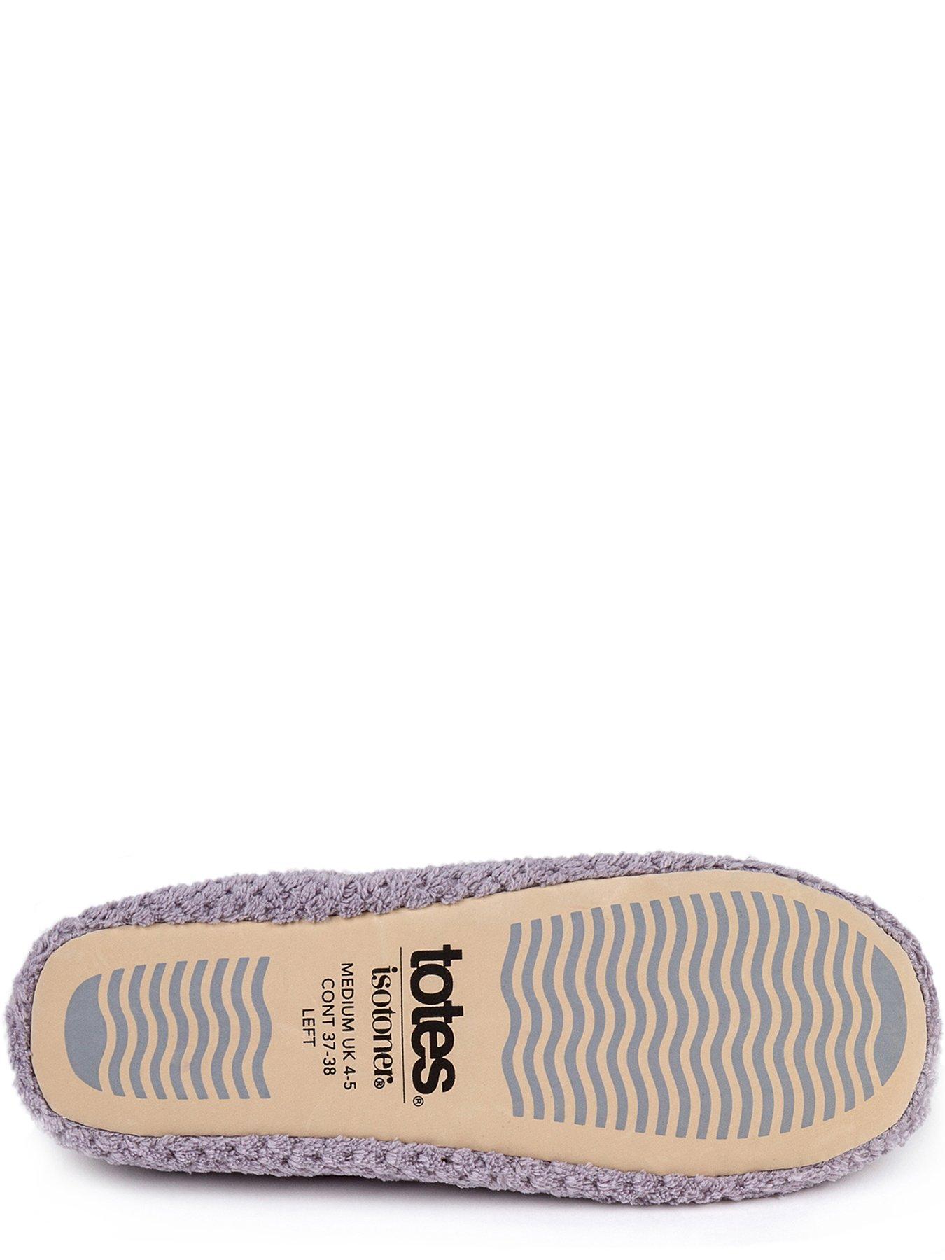 Image 4 of 4 of TOTES Isotoner Ladies Popcorn Ballet Slippers - Pale Grey