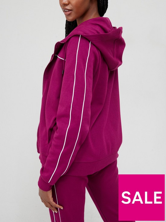 stillFront image of nike-millenium-fleece-full-zip-hoodie-purple