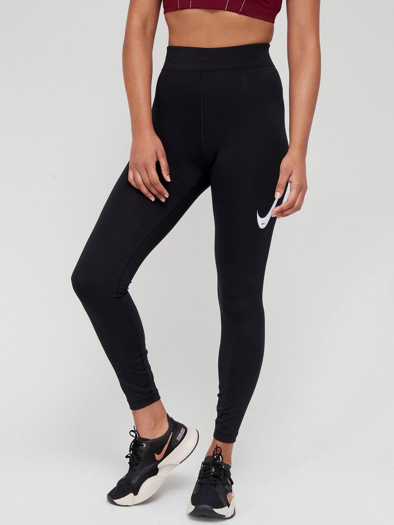 Women's Nike Swoosh Leggings in Black | XS