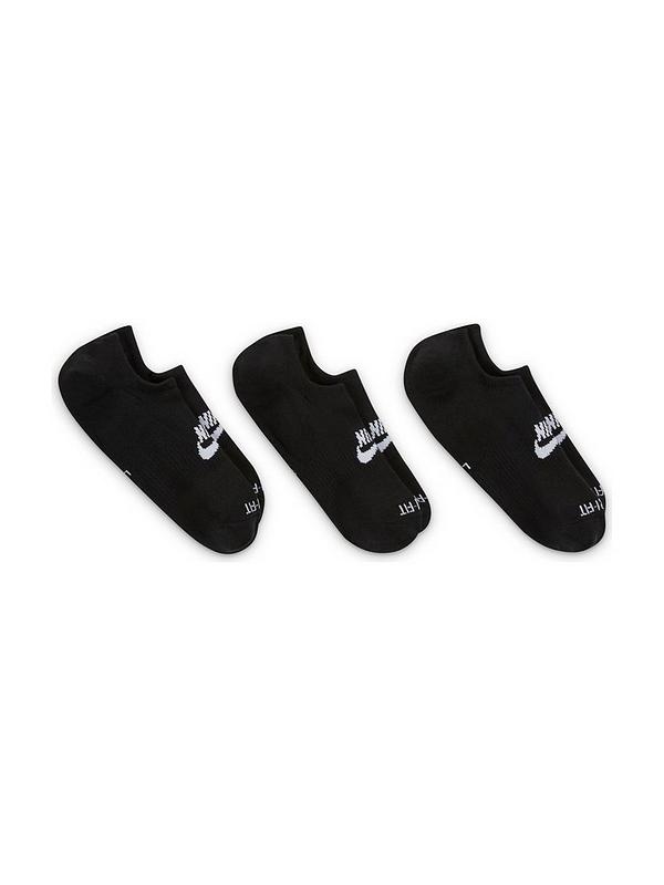Nike 3 Pack Everyday Plus Cushioned Socks - Black | Very.co.uk