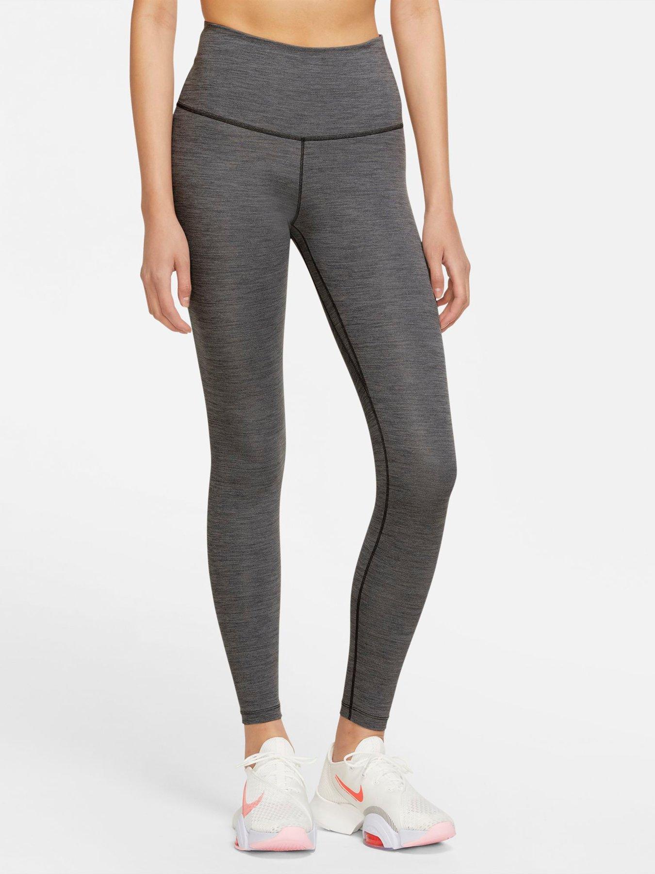 Nike high waisted leggings hot sale grey