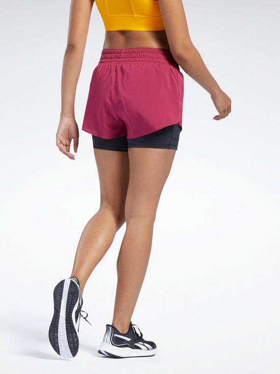 stillFront image of reebok-running-two-in-one-shorts
