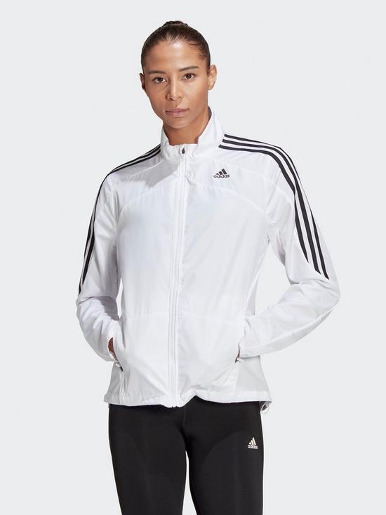front image of adidas-marathon-3-stripes-jacket