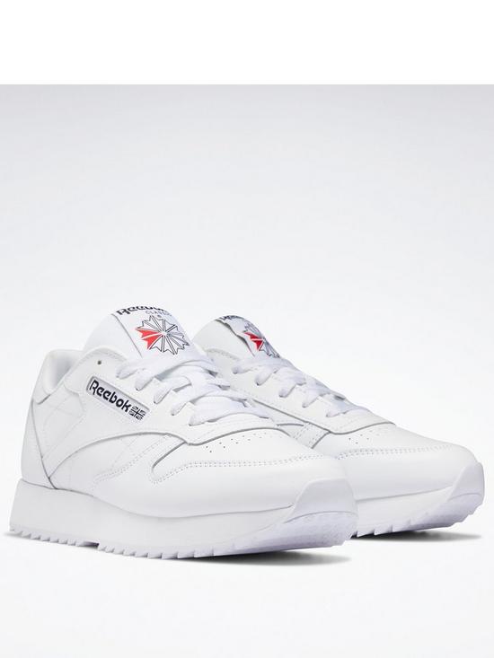 front image of reebok-classic-leather-ripple-shoes
