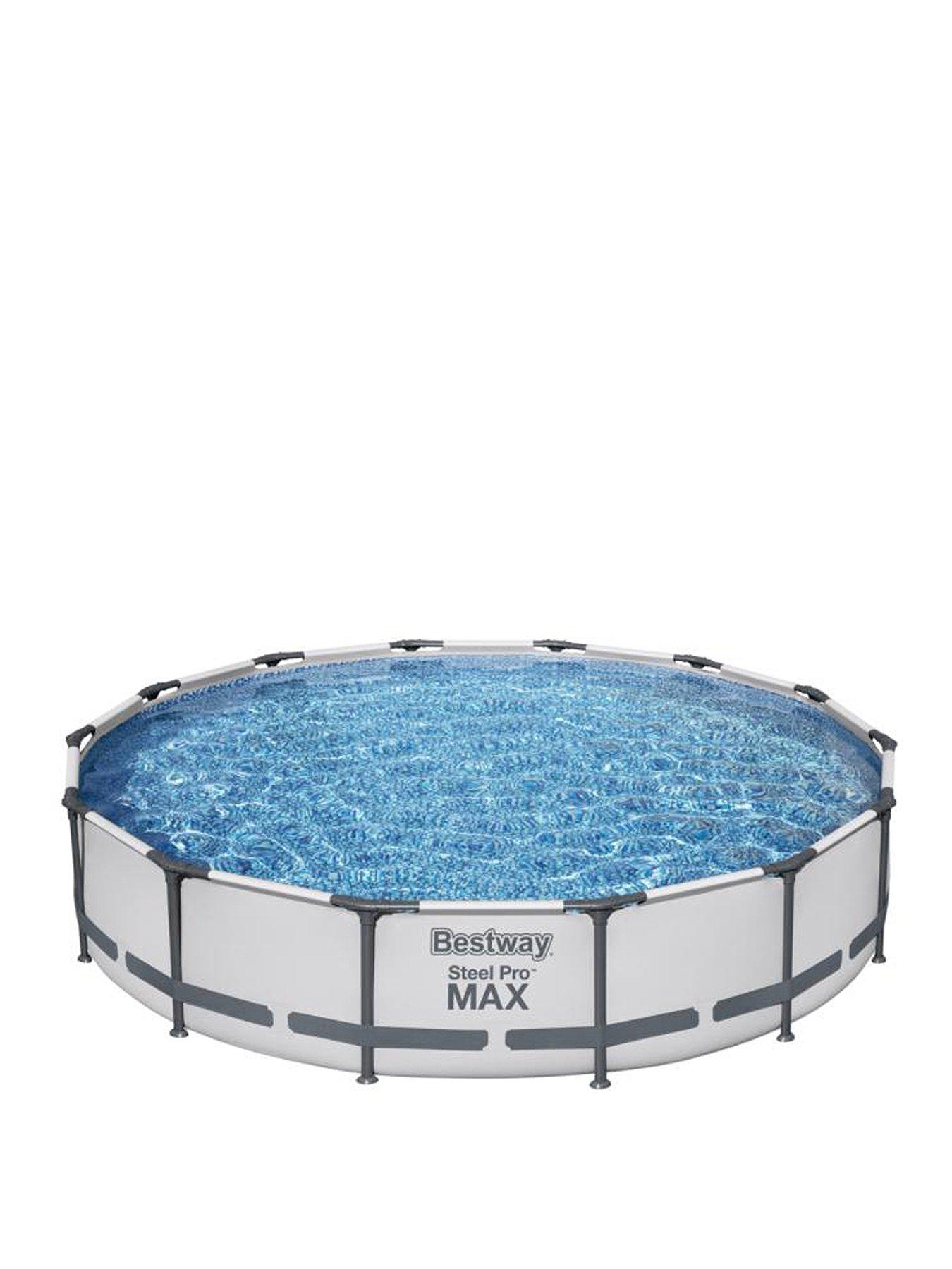 Image 1 of 6 of Bestway 14ft Steel Pro MAX Pool with Filter Pump