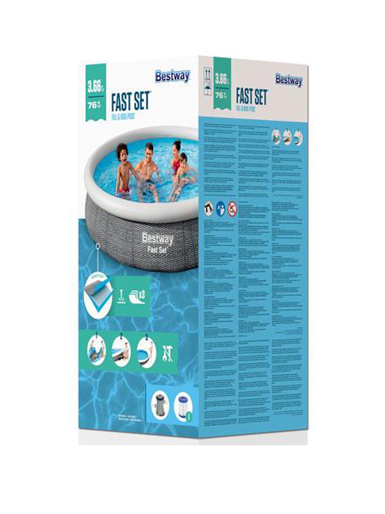 Bestway 12ft Fast Set Pool inc Filter Pump very.co.uk