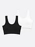  image of new-look-2-pack-ribbed-seamless-crop-tops-cream