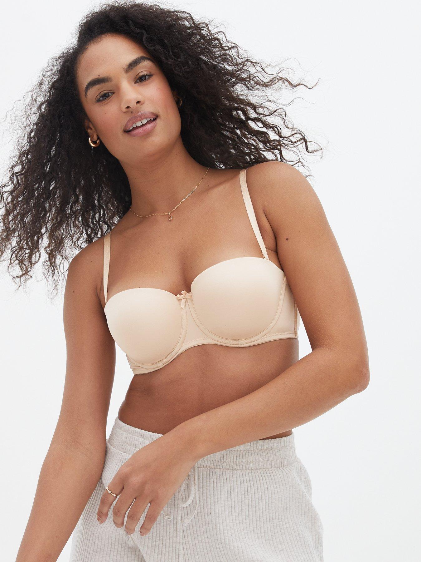 Cleo by Panache Faith Moulded Plunge Strapless Bra - Beige