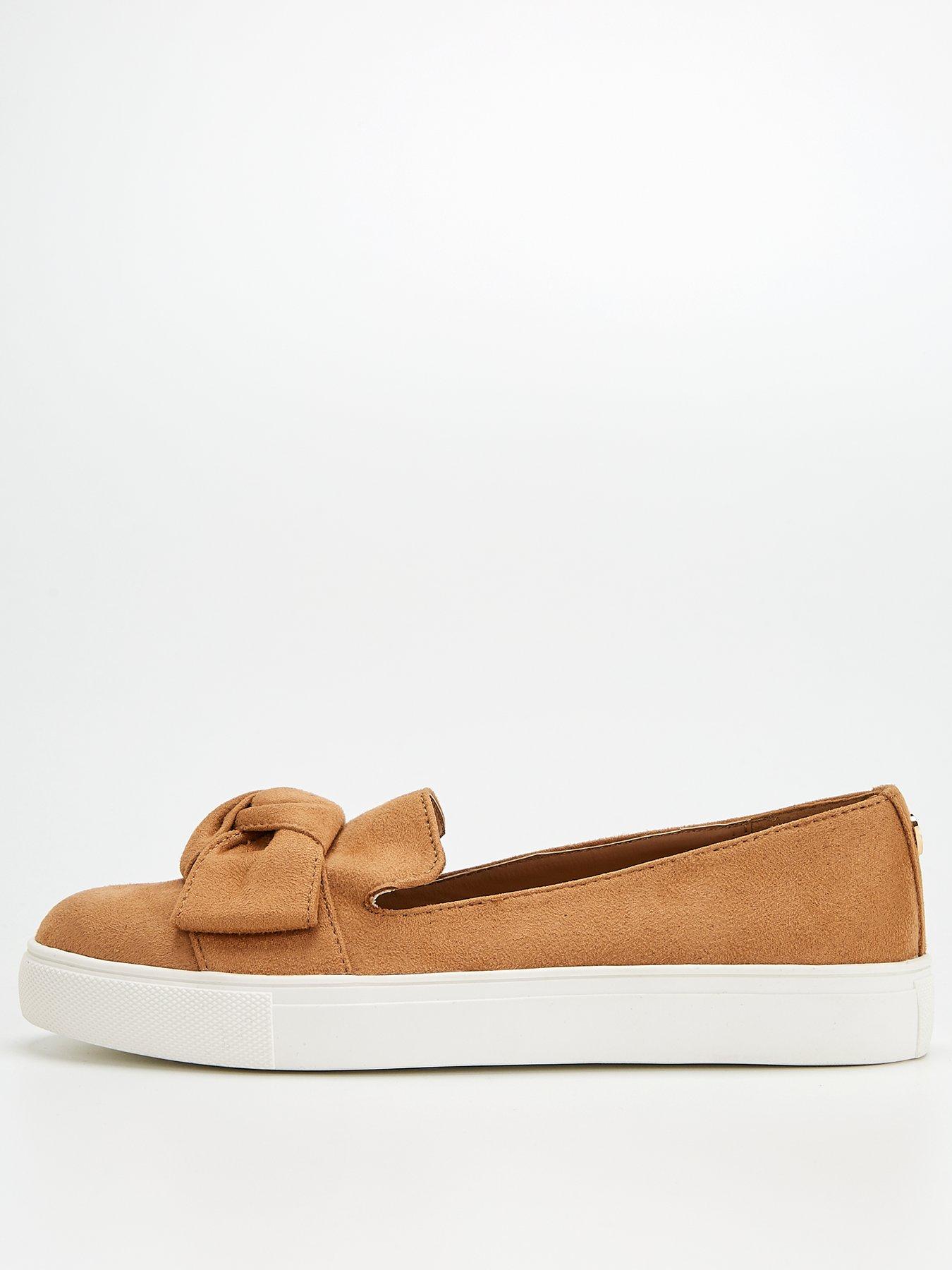 slip on trainers bow