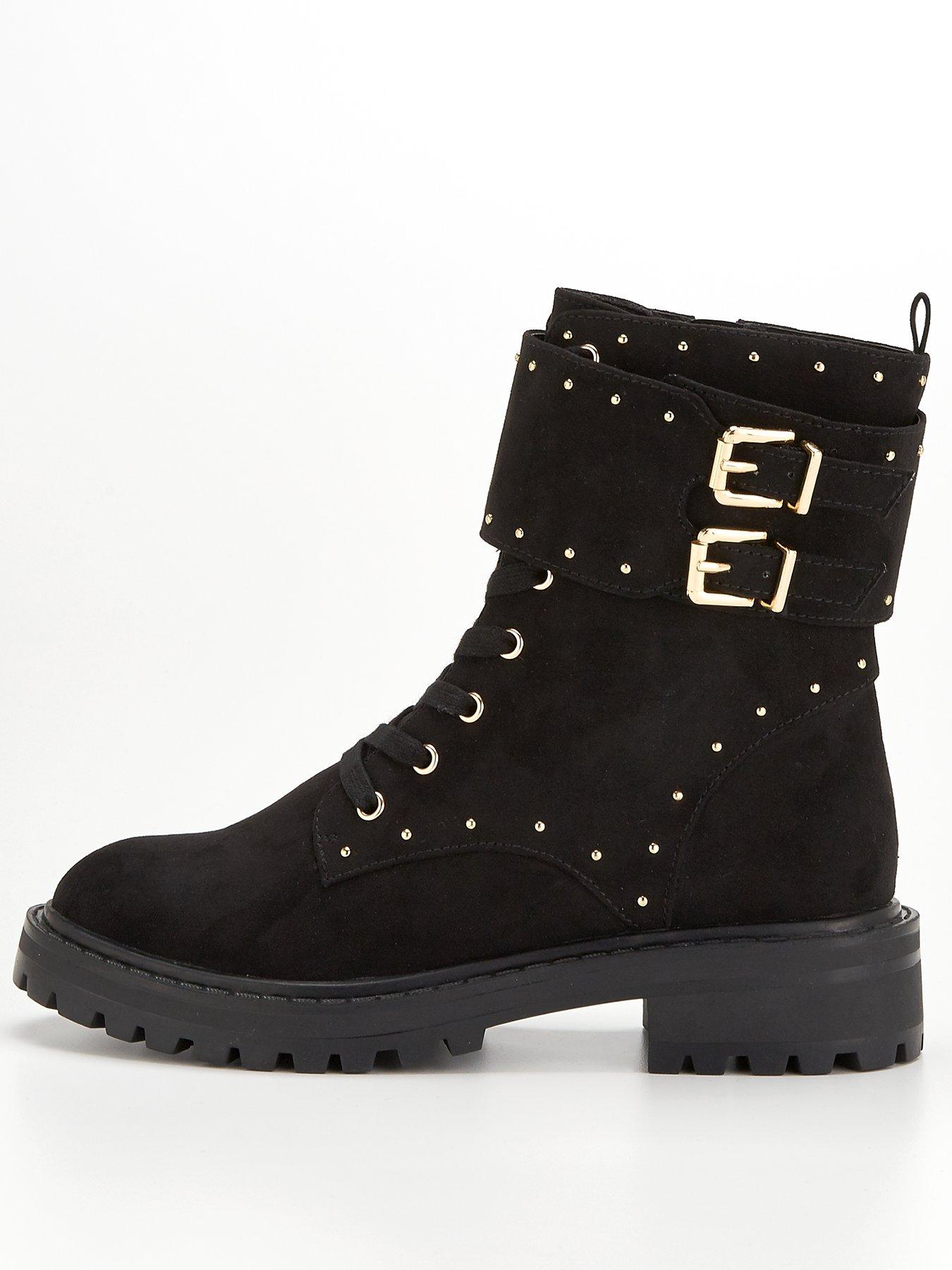 very black boots