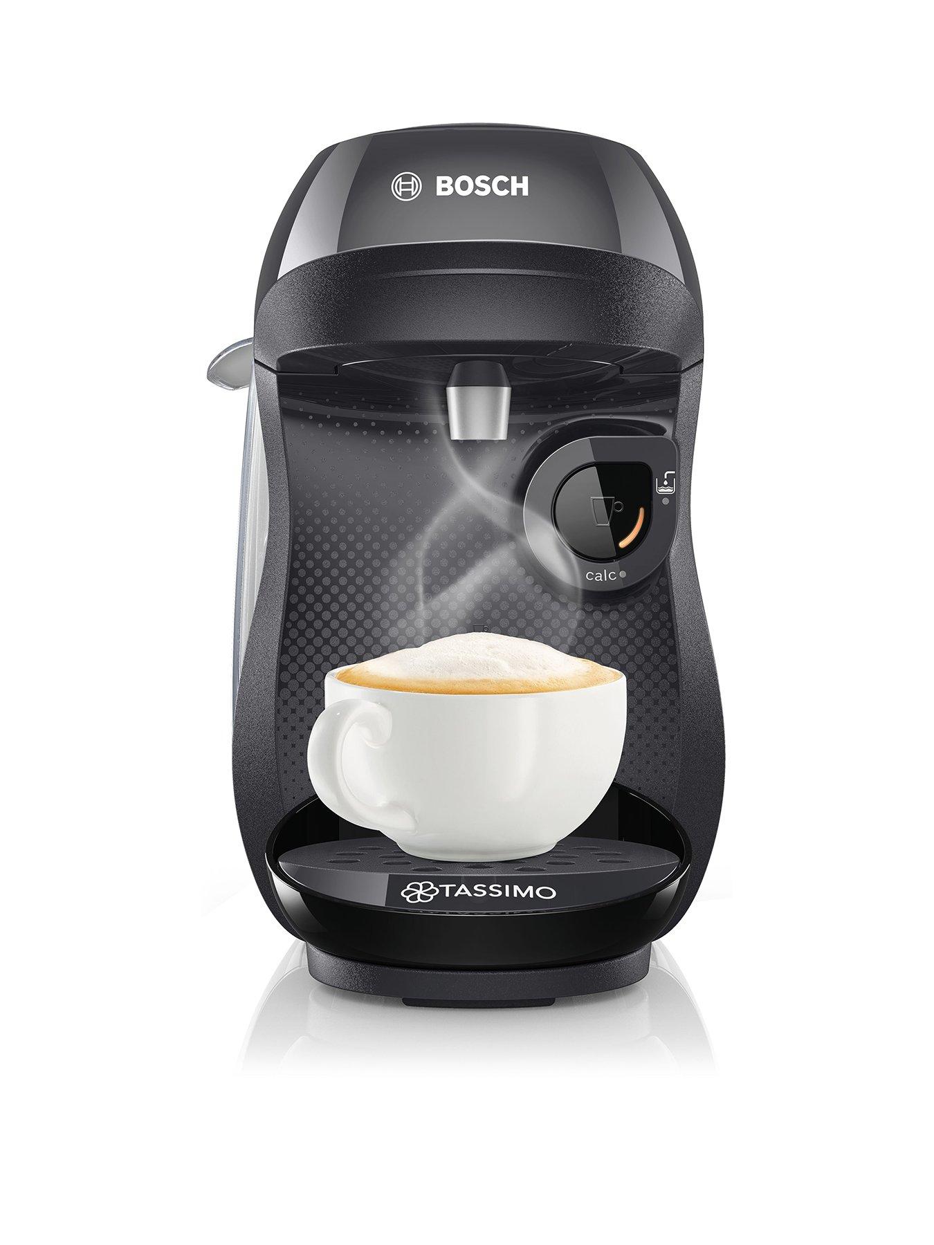 Product photograph of Tassimo Tas1002ngb Happy Pod Coffee Machine - Black from very.co.uk