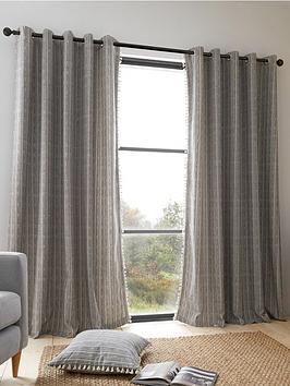 Product photograph of Pineapple Elephant Adana Woven Eyelet Curtains from very.co.uk