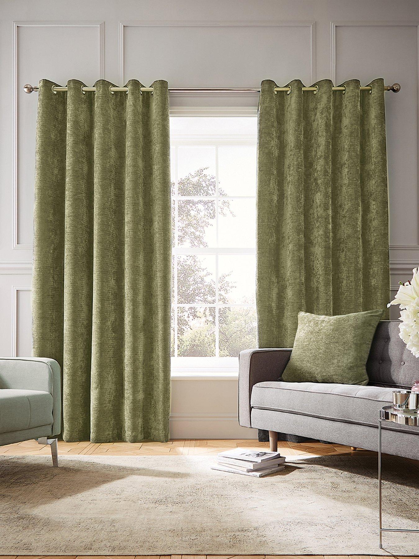 Image 1 of 1 of Hyperion Selene Weighted Thermal Eyelet Curtains