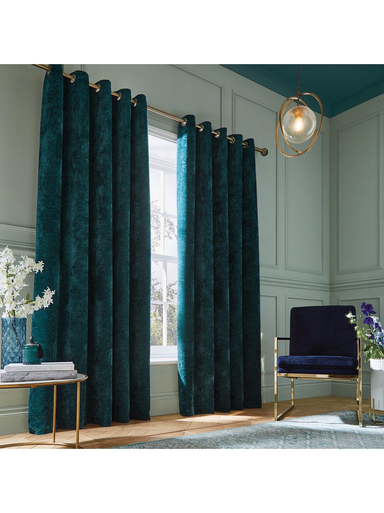 Hyperion Selene Weighted Thermal Eyelet Curtains