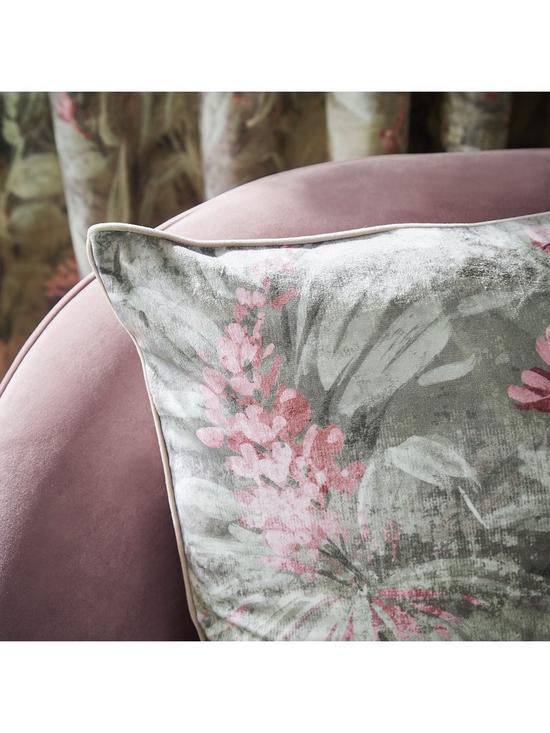 stillFront image of hyperion-anthea-floral-velour-digitally-printed-cushion