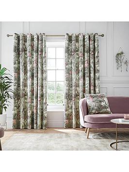 hyperion-anthea-floral-velour-digital-print-weighted-eyelet-curtains