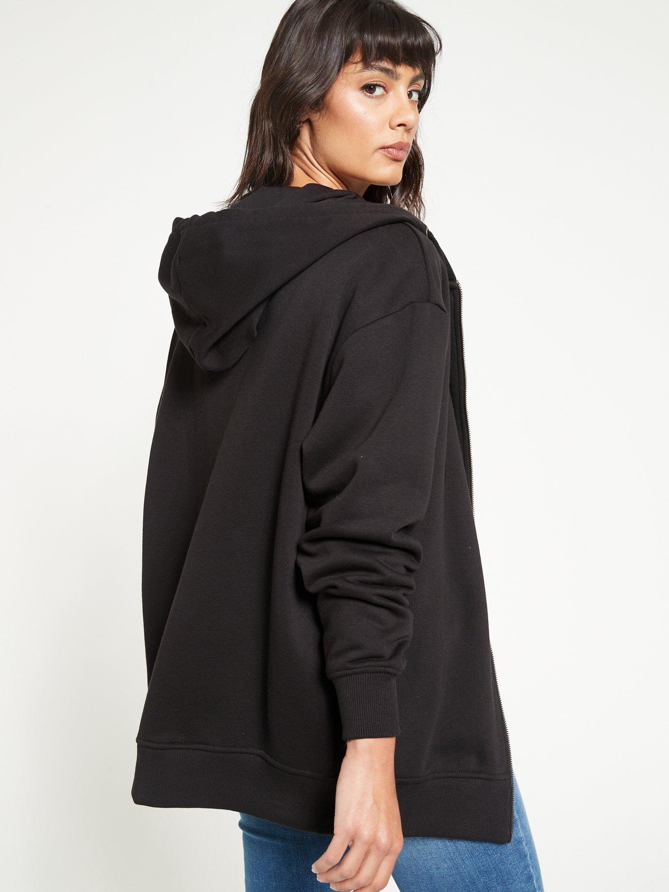 Oversized black 2025 hoodie womens