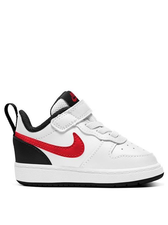 front image of nike-court-borough-low-2-trainers-whitered