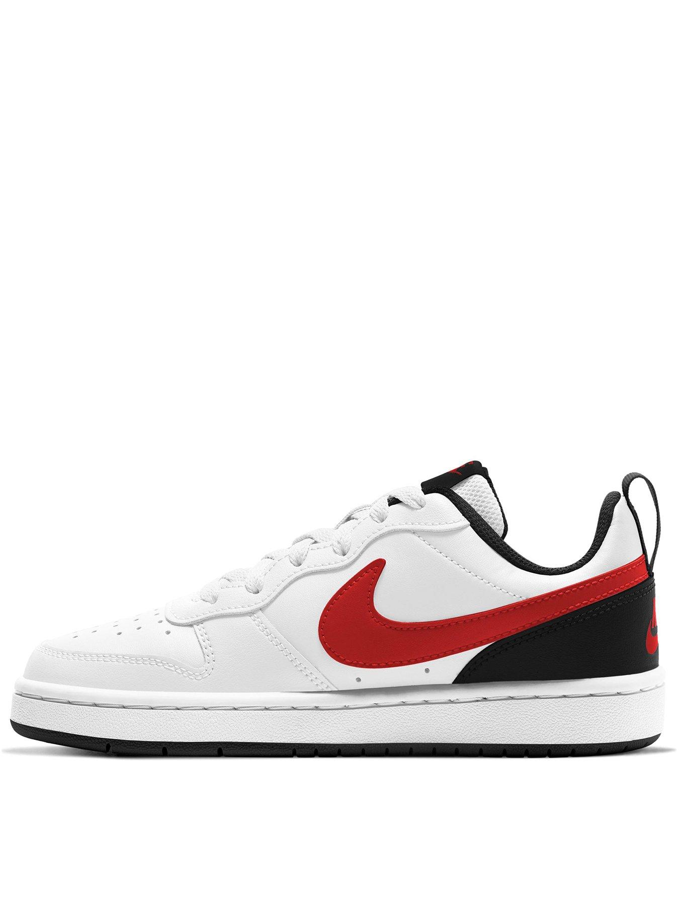 Nike Court Borough Low 2 - White/Red | very.co.uk