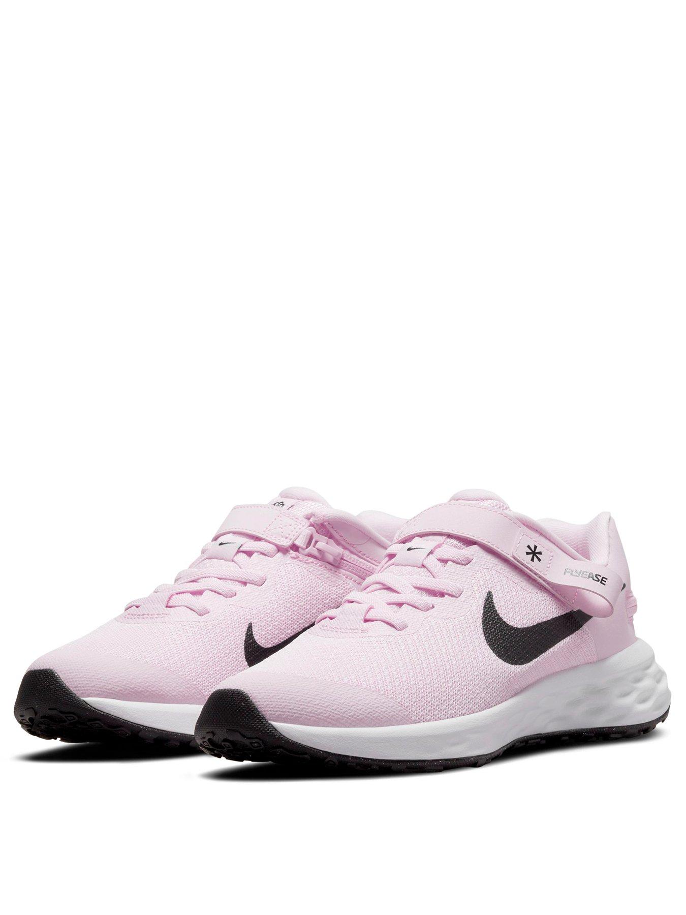 Pink white and black 2024 nikes