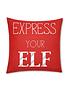 catherine-lansfield-express-your-elf-christmasnbspcushionback