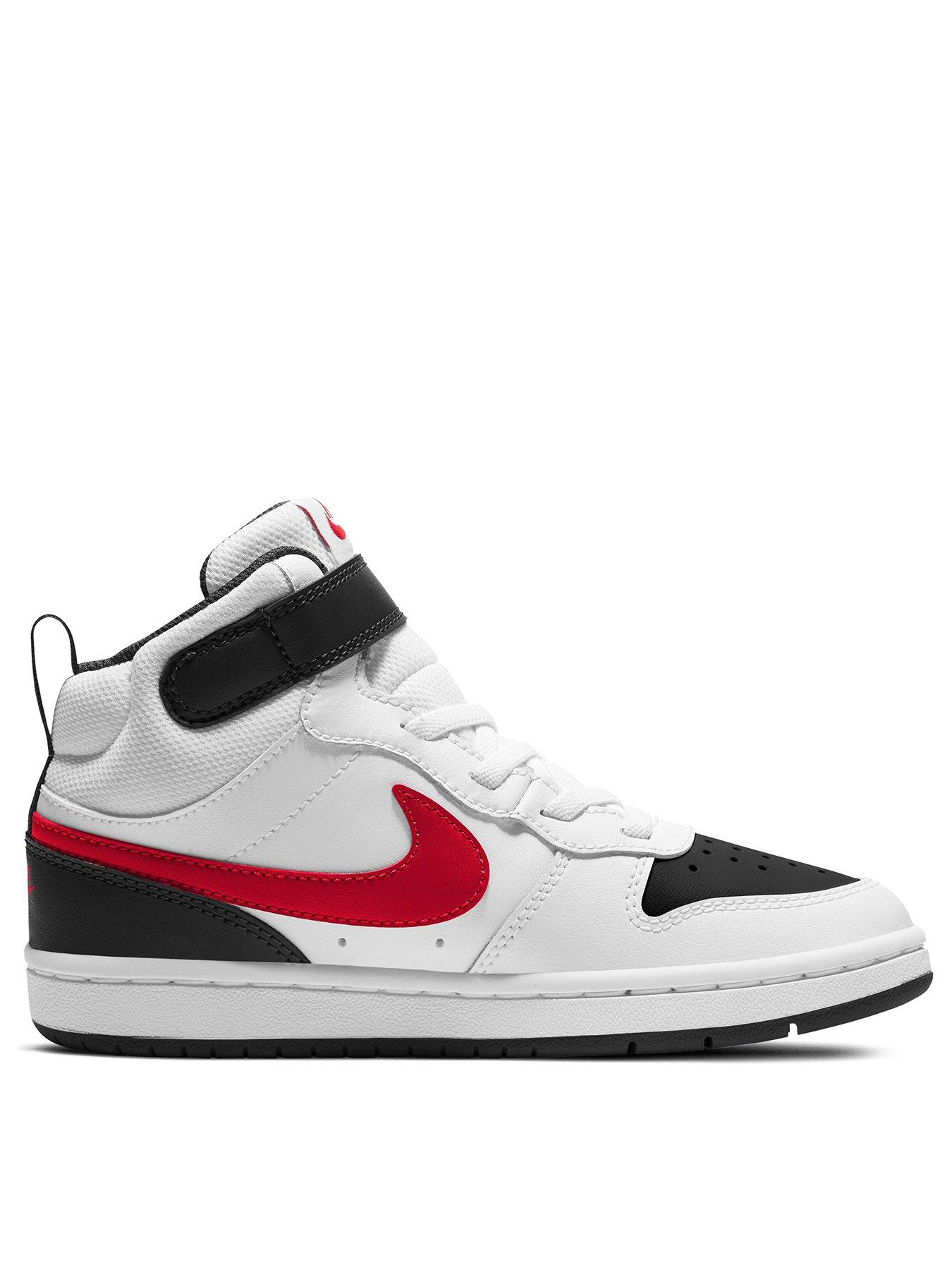 Nike court borough on sale red and white