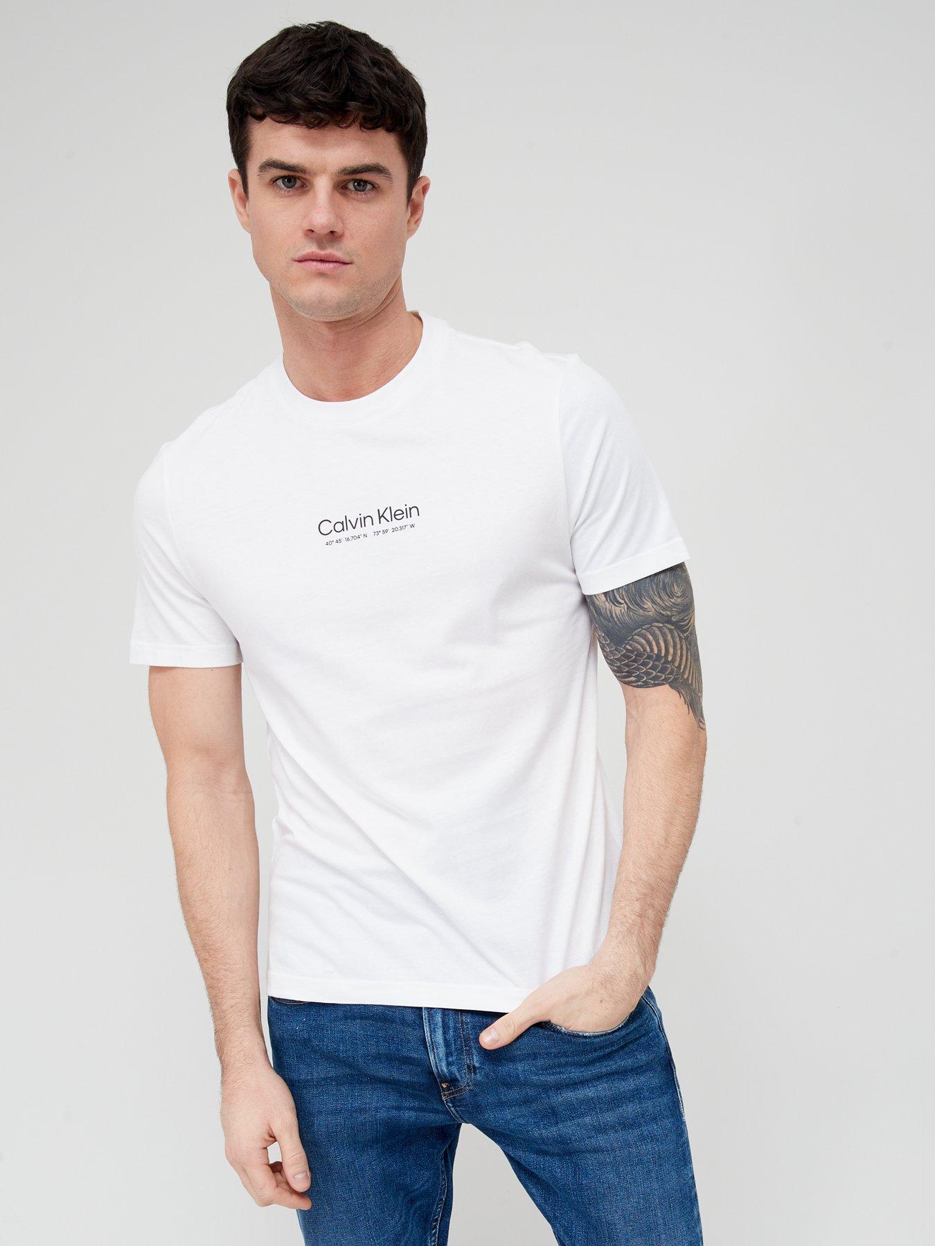 Men Coordinates Logo T-shirt - White