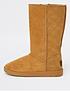  image of river-island-high-leg-fauxnbspfur-lined-boot-brown