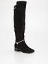  image of river-island-over-the-knee-boot-black