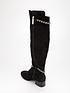  image of river-island-over-the-knee-boot-black