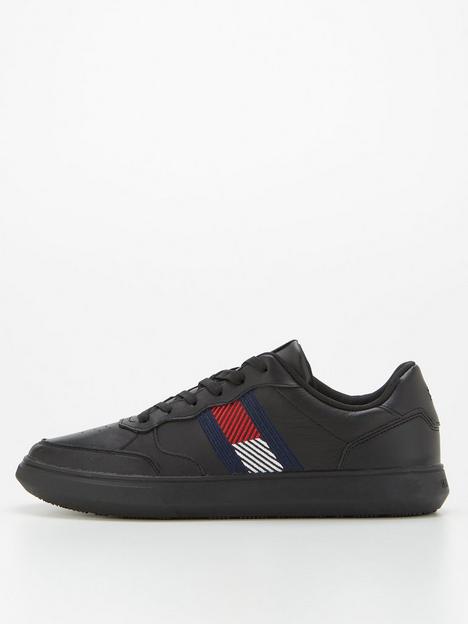 tommy-hilfiger-essential-leather-cupsole-trainers-black