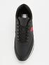  image of tommy-jeans-leather-runner-trainers-black