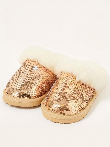 monsoon-girls-sequin-slider-slippers-rose-gold