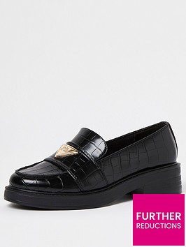 river-island-wide-fit-branded-loafer-black