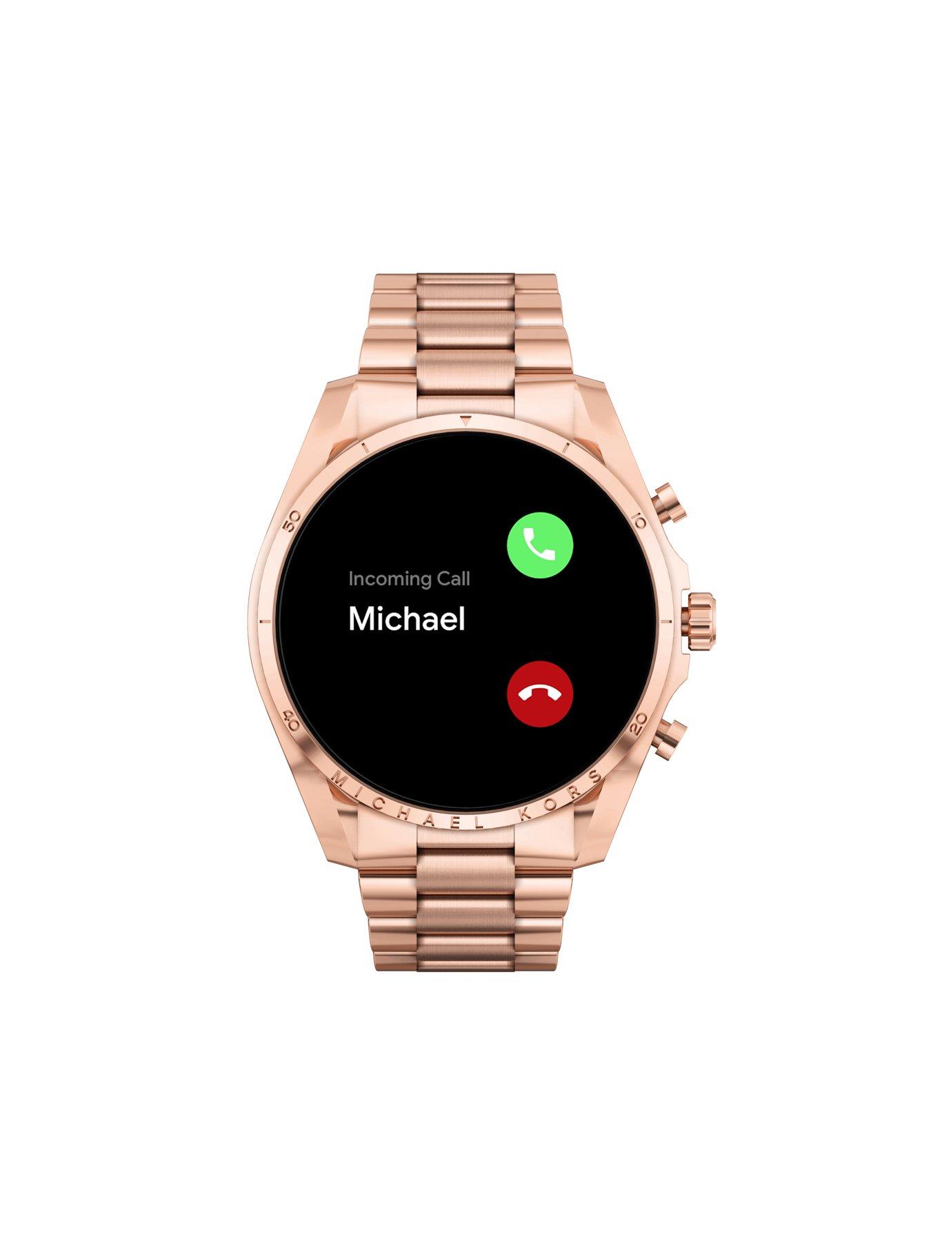 Michael kors smartwatch rose gold bradshaw online