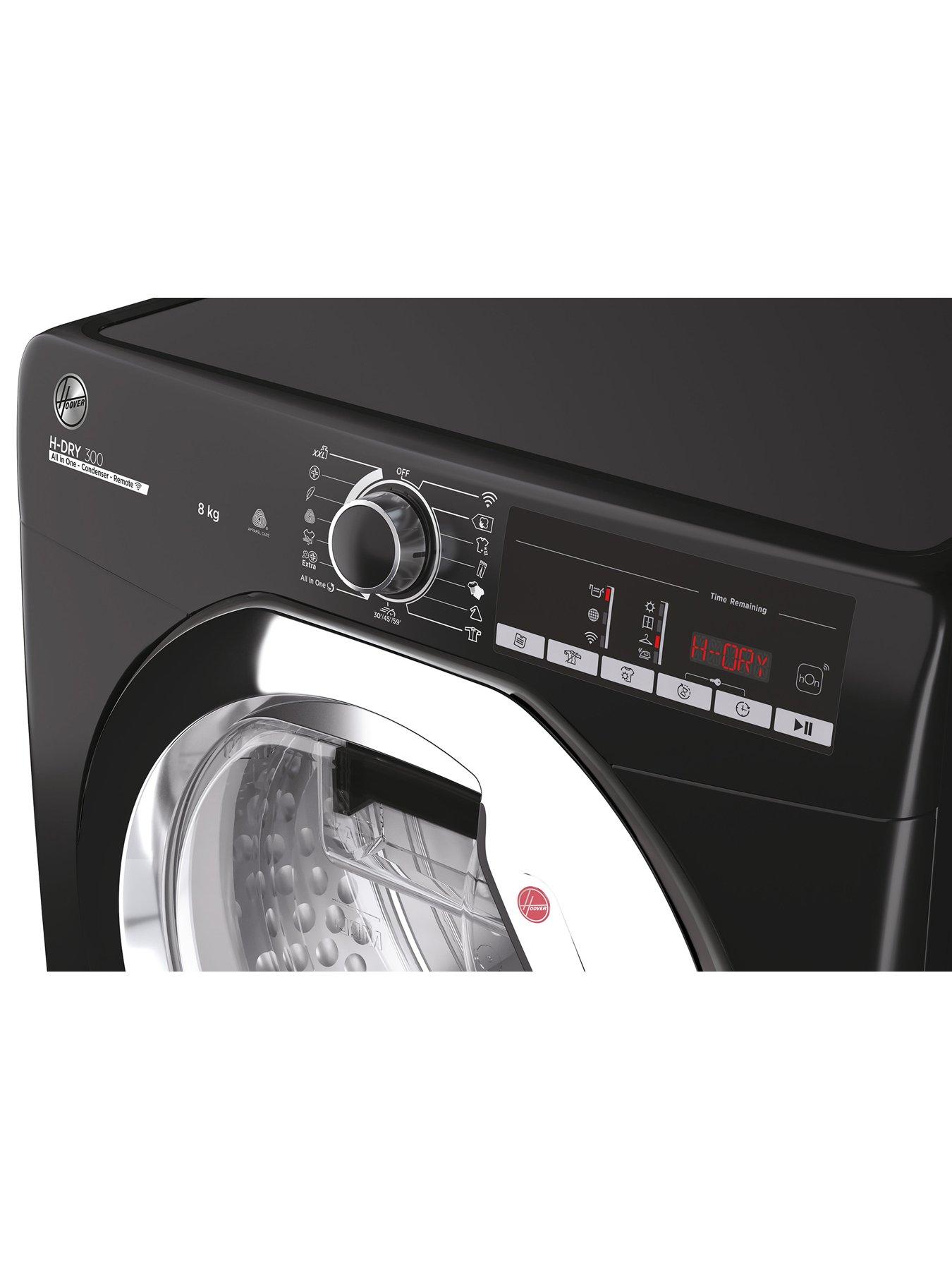 image of hoover-h-dry-3100-hle-c8tceb-80-8kg-condenser-tumble-dryer-black